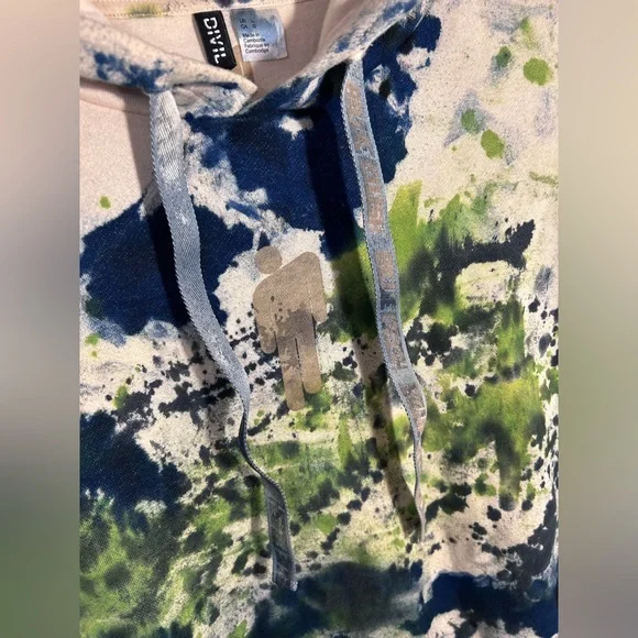 Billie Eilish Splatter Paint Personalized Hoodie - Picture 2 of 6